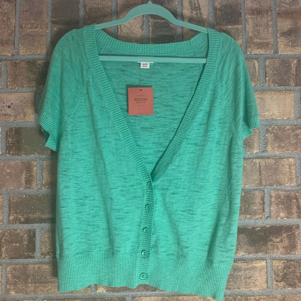 Short sleeve cardigan
